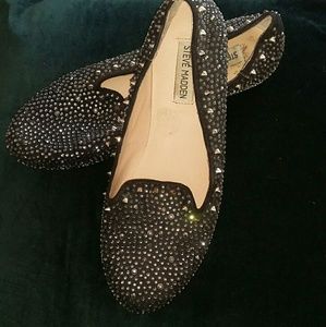 Black Steve Madden Rhinestone Flats